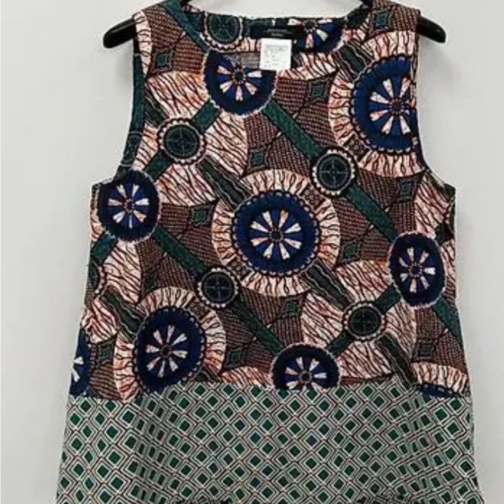 Weekend Max Mara Blue and Green Patterned Blouse